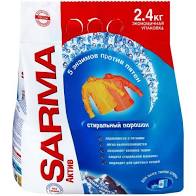 Стиральный порошок "SARMA" АКТИВ Ландыш 5 энзимов против пятен (для всех типов стирки) 2,4кг.*6 / 01032
