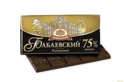 Шок.Бабаевский Элитный 75% какао 100 г*17шт*4
