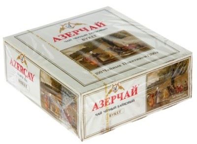 Чай Azercay Buket черный 100 ПАКЕТОВ*2гр*/12 шт (арт.170923)