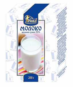 Молоко сухое цельное ТМ Ромил 200гр.*10