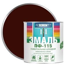 Эмаль ПФ-115 PROREMONTT Шоколадно-коричневый 0,9кг Л-С