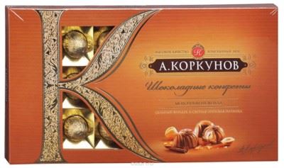 Ш.К.Коркунов 192гр Ассорти из Молочного шоколада*10шт (желтая)