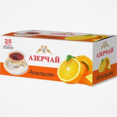 Чай Azercay черный С апельсином  25пак.*1,8гр*24шт (с конвертом)