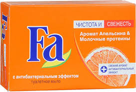 Крем-мыло Fa "Чистота & Cвежесть. Аромат Апельсина и Молочные протеины" с антибактериальным эффектом 90гр.*40
