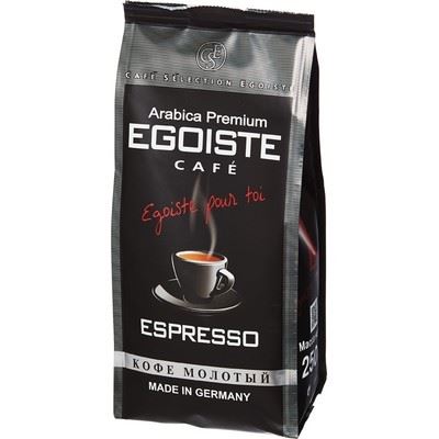 Кофе Egoiste Espressо 250гр*12шт молотый