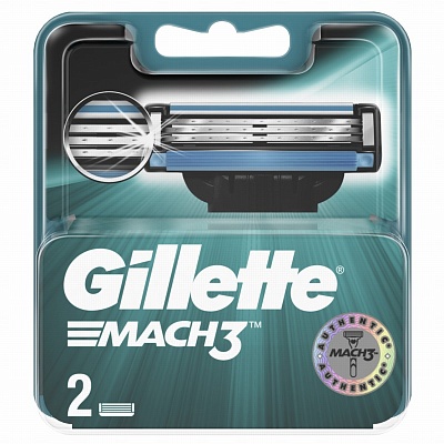 Сменные кассеты GILLETTE MACH3 2шт.* 20