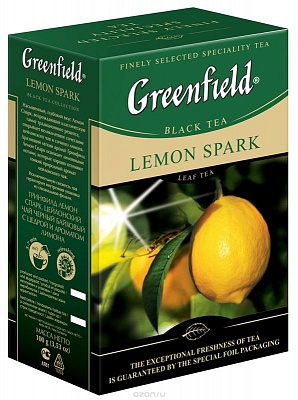 Чай Гринфилд Лемон Спарк 100гр*14шт черный цейлон.с доб.лимона (Орими Трэйд)