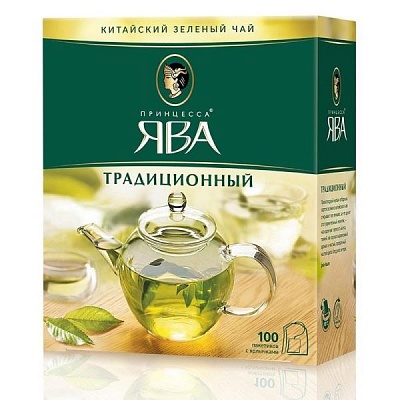 Чай Ява Зеленый 100 ПАКЕТОВ*2гр*18шт Традиционный (Орими Трэйд)