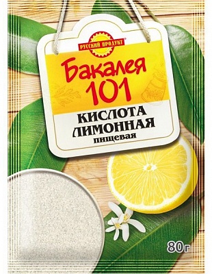 Лимонная кислота Бакалея 101 80гр*18шт РП