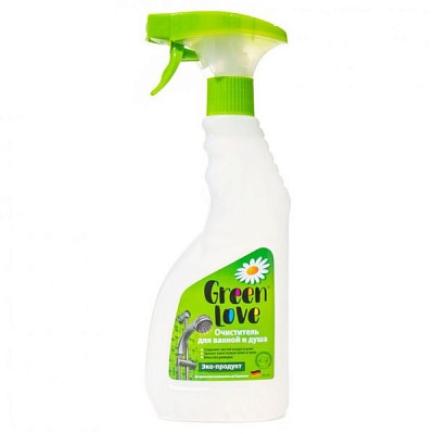 Спрей-очиститель для ванной и душа Green Love 500мл.*12 / 17222