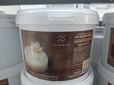 Крем для начинок и покрытий белый шоколад Novella 5кг / цена за ведро