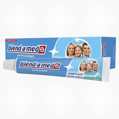 Зубная паста Blend-a-med Анти-кариес (мята) 50мл.*54