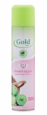 Освежитель воздуха "GOLD" Green apple 300мл.* 12 / 247106