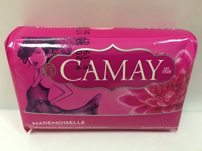 Мыло туалетное "CAMAY" Мадмуазель (цветок лотоса) 85гр.* 48