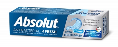 Зубная паста "ABSOLUT" 4FRESH ( ВЕСНА ) 110гр.*48шт / 8075