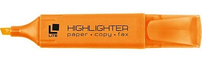Текстовыделитель маркер перманентный LITE 1-5мм оранжевый скошенный (арт.FML01О)