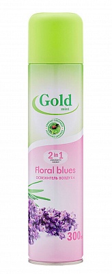 Освежитель воздуха "GOLD" Floral blues 300мл.* 12 / 246906