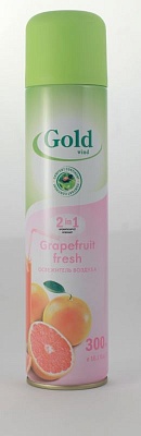 Освежитель воздуха "GOLD" Grapefruit fresh 300мл * 12 / 246206
