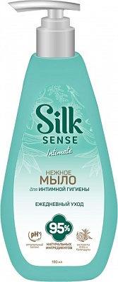 Мыло для интимной гигиены Silk sense с алоэ и календулой 190 мл *16  (S0800)