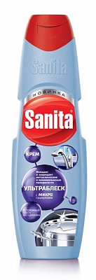 Универсальное чистящее средство SANITA крем УЛЬТРА БЛЕСК 600гр.*12шт (8621/9970)