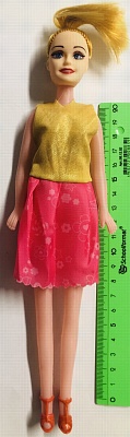 Кукла в коротком платье 6в (в пакете) 29*7*3 (арт.47657/п)