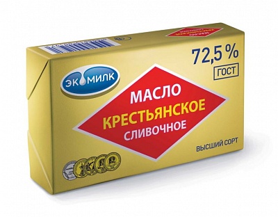 Масло Гост Крестьянское 72,5% 180гр.*30 фольга