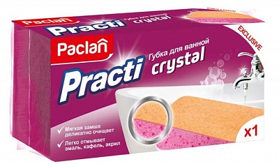 Губка д/ванной PACLAN Practi cristal 1*32 (409190/409191) 