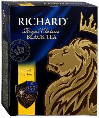 Чай Ричард Роял Цейлон 100 ПАКЕТОВ*2гр*6шт (черный)
