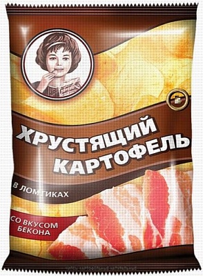 Хрустящий картофель в ломтиках 40гр*30шт БЕКОН (КДВ-Групп) /ВЧ801