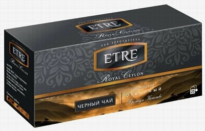 Чай ETRE черный цейлонский  25пак*24шт (картон)