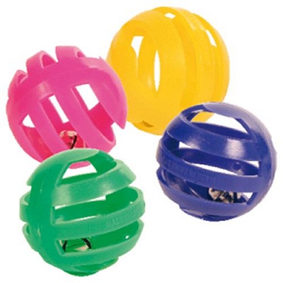Мяч пластиковый одноцветный 4,1см TRIOL 3811/в тубе/ (66897)