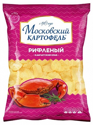 Картофель Московский 130гр*16шт со вкусом Камчатского краба 