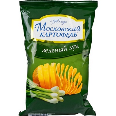 Картофель Московский 70гр со вкусом зеленого лука*12шт 