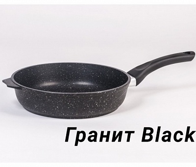 Сковорода "МЕЧТА" литая с антипригарным покрытием (серия GRANIT black) 26см.*10 / 26802
