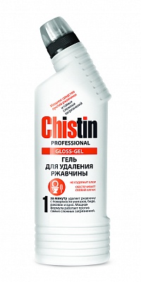 Ср-во санитарно-гигиеническое Chistin Professional Gloss-Gel для удаления ржавчины 750гр.*14 / 8441