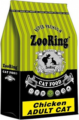 Корм ZooRing Adult Cat Chicken Цыпленок 10кг Корм для кошек (425747)