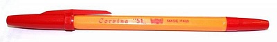 Ручка шариковая Корвина 51-Vintage желтый корпус красные чернила /40163/03G