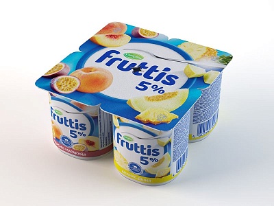 Продукт йогуртный Фруттис 5% 115гр.*24 персик-маракуйя,ананас-дыня (сливочн. лакомство)
