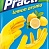Перчатки резиновые желтые PACLAN с запахом лимона размер L 1*100 (407630)