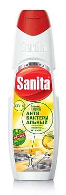 Средство д/чистки кухонных плит SANITA гель СИЛА ЛИМОНА 500гр.*21шт (8612)