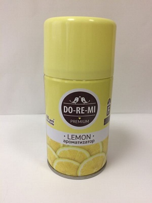 Освежитель воздуха "ДО-РЕ-МИ Премиум" (сменный баллон) Лимон 250мл.*12 / 231124