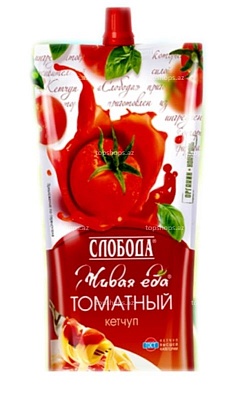 Кетчуп Слобода томатный 350гр.*16 д/п