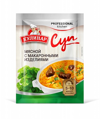Суп гороховый со вкусом копченостей 55гр.*25 / Кулинар