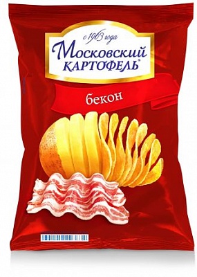 Картофель Московский 130гр*16шт Со вкусом бекона