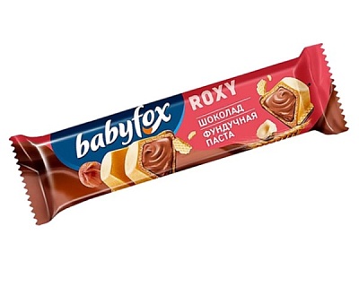 Батончик Baby Fox Roxy мол-орех 18гр*24шт Вафельный  (РВК422)