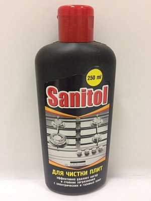 Средство для чистки плит "SANITOL" 250мл.*16 / ЧС-022