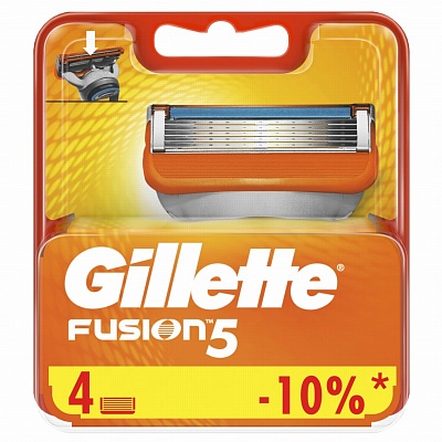 Сменные кассеты GILLETTE Fusion5 4шт. * 20