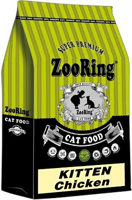 Корм ZooRing Kitten Chicken Цыпленок 350гр Корм для котят (425457)