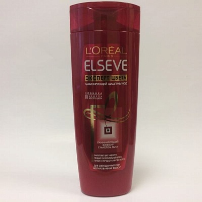 Шампунь L'OREAL ELSEVE "Эксперт цвета" д/окрашенных и мелированных волос 400мл.*12