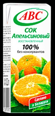 Сок АВС Апельсиновый 1л*12